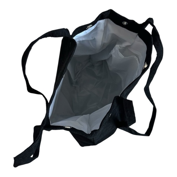 Shopping BAG Black Corduroy Tote Bag Canvas Shopper You Need This One Travel Bag - Picture 5 of 6